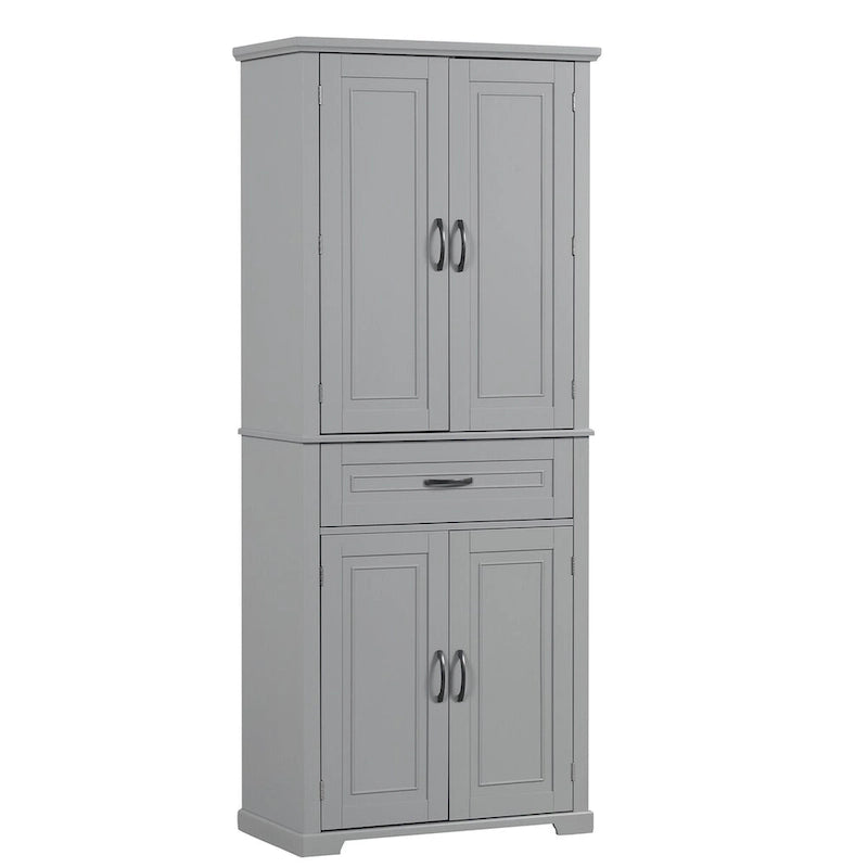 Meuble de rangement de salle de bain avec étagère réglable
