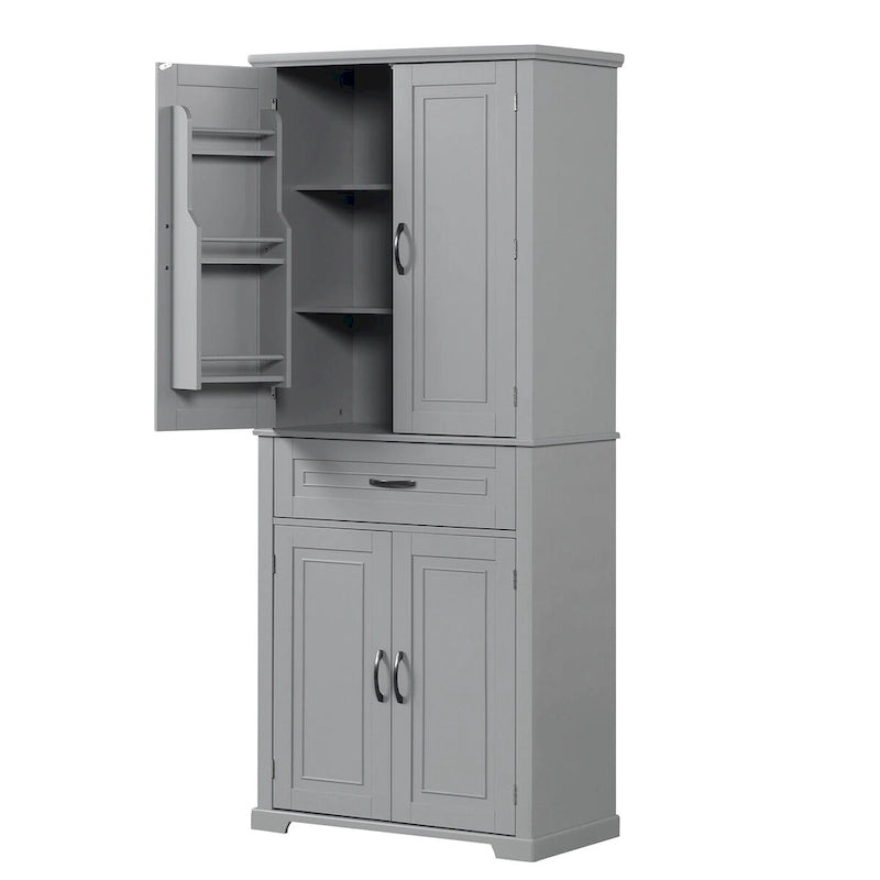 Meuble de rangement de salle de bain avec étagère réglable