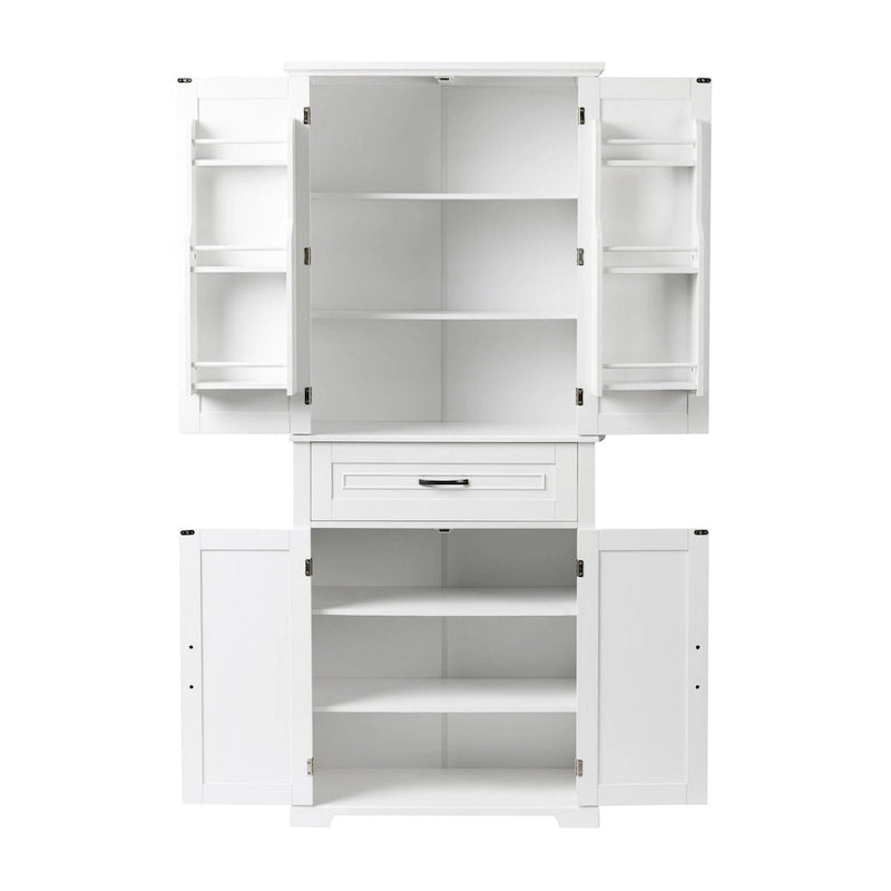 Meuble de rangement de salle de bain avec étagère réglable