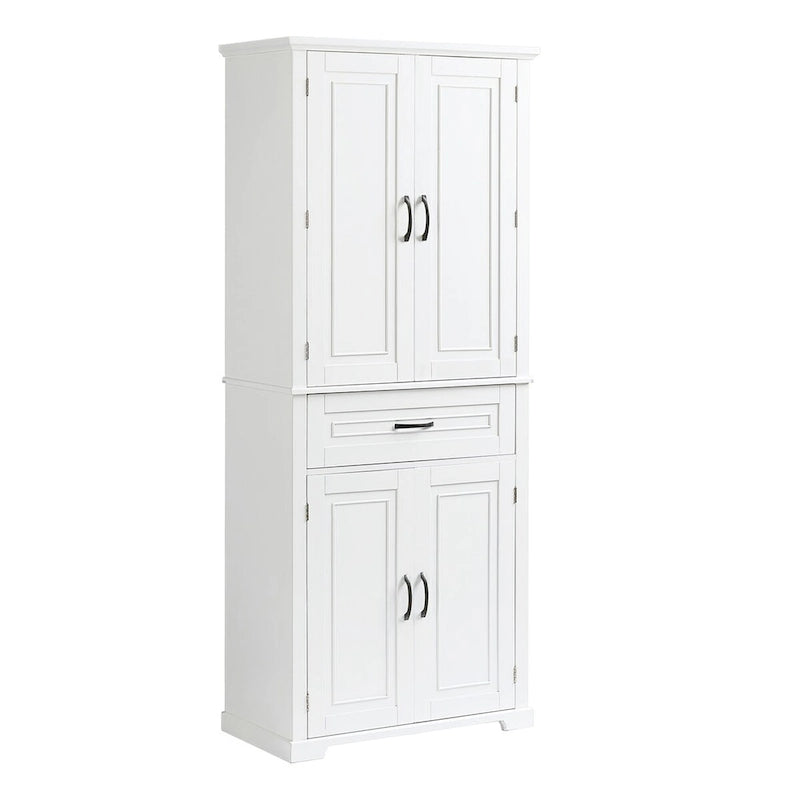 Meuble de rangement de salle de bain avec étagère réglable