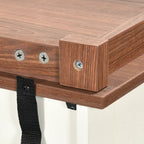 Buffet de 53 po avec portes de grange, casier à vin et rangement