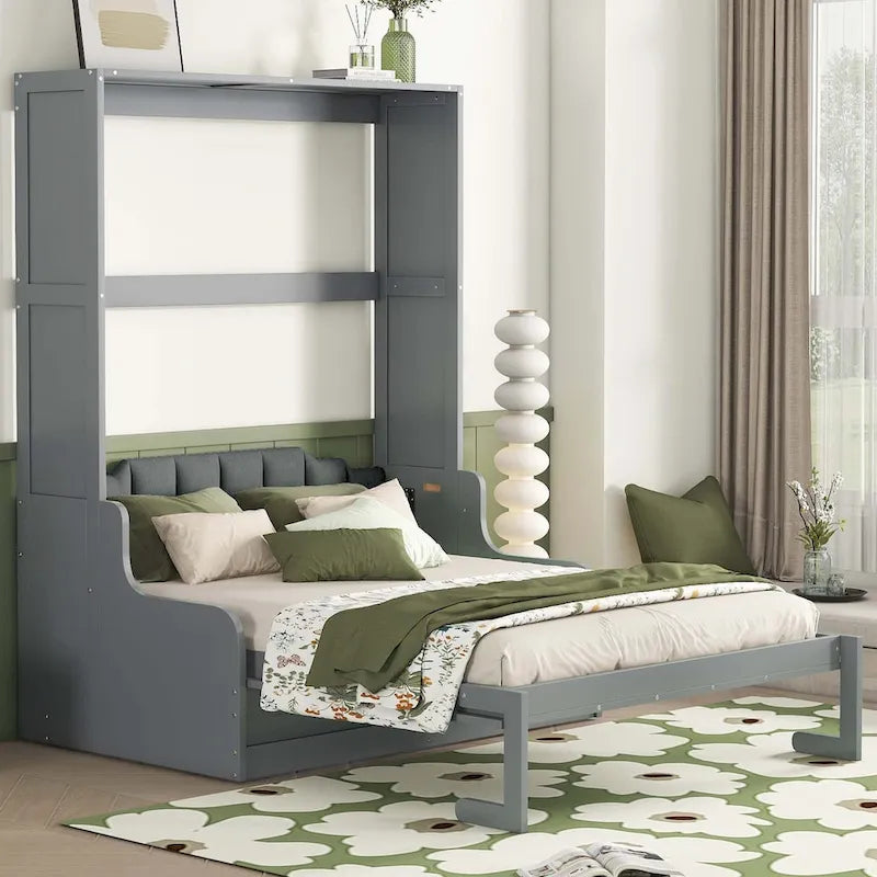 Lit escamotable Queen Size avec chaise-coussin